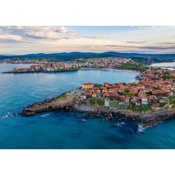 Lais Puzzle - Luftaufnahme der bulgarischen Stadt Sozopol bei Sonnenuntergang - 1.000 Teile