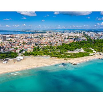 Lais Puzzle - Luftaufnahme des Hauptstrandes der bulgarischen Stadt Bourgas - 40, 100, 200, 500, 1.000 & 2.000 Teile