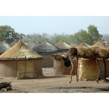 Lais Puzzle - Dorf, Häuser aus Erde und Gras, Burkina Faso, Afrika - 1.000 Teile