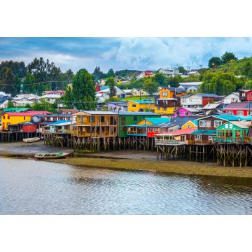 Lais Puzzle - Palafitos (Stelzenhäuser) in Castro, Insel Chiloe (Chile) - 1.000 Teile