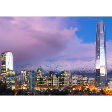 Lais Puzzle - Skyline des Finanzviertels in Las Condes mit den Anden im Hintergrund, Santiago de Chile - 1.000 Teile