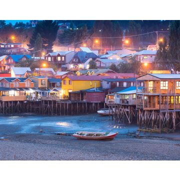Lais Puzzle - Traditionelle Stelzenhäuser, so genannte Palafitos, in der Stadt Castro auf der Insel Chiloe in Südchile - 40, 100, 200, 500, 1.000 & 2.000 Teile