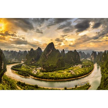 Lais Puzzle - Xianggong-Hügellandschaft von Guilin, Li-Fluss und Karstgebirge. Xingping, Kreis Yangshuo, Provinz Guangxi, China - 2.000 Teile