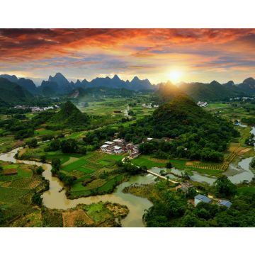 Lais Puzzle - Xianggong-Hügellandschaft von Guilin, Li-Fluss und Karstgebirge. Xingping, Kreis Yangshuo, Provinz Guangxi, China - 40, 100, 200, 500, 1.000 & 2.000 Teile