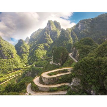Lais Puzzle - Serpentinenstraße mit neunundneunzig Kurven im Tianmenshan-Nationalpark in Dzhanjadce, China - 40, 100, 200, 500, 1.000 & 2.000 Teile