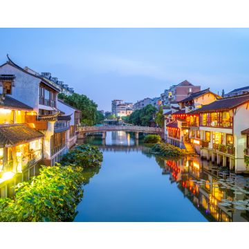 Lais Puzzle - Nachtszene in der Altstadt von Qibao in Shanghai, China - 40, 100, 200, 500, 1.000 & 2.000 Teile