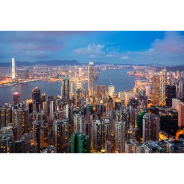 Lais Puzzle - Blick auf die Skyline von Hongkong in Kowloon vom Victoria Peak in Hongkong. Asiatischer Tourismus, modernes Stadtleben oder Finanz- und Wirtschaftskonzept - 2.000 Teile