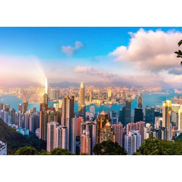 Lais Puzzle - Blick auf Hongkong-Wolkenkratzer von The peak - 1.000 Teile