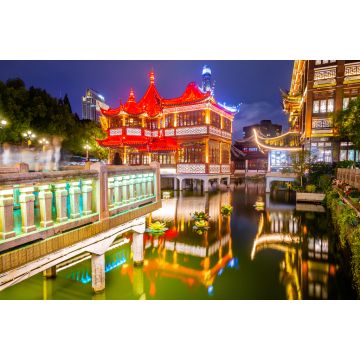 Lais Puzzle - Yuyuan District in Shanghai, China bei Nacht - 2.000 Teile