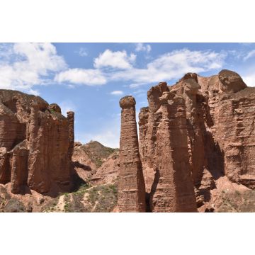 Lais Puzzle - Felsformationen in der Zhangye Bingguo Danxia Landform in der Provinz Gansu, China - 2.000 Teile