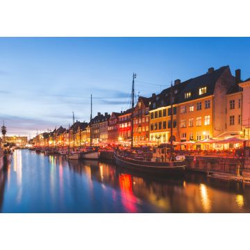 Lais Puzzle - Bunte Häuser in der Altstadt von Kopenhagen bei Nacht - 1.000 Teile