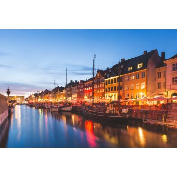 Lais Puzzle - Bunte Häuser in der Altstadt von Kopenhagen bei Nacht - 2.000 Teile