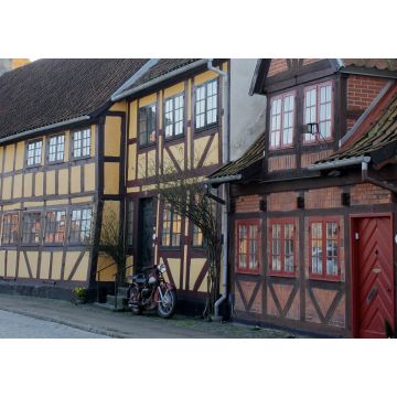 Lais Puzzle - Historische Fachwerkhäuser im alten Teil der Stadt Nyborg - 1.000 Teile