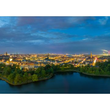 Lais Puzzle - Atemberaubende Lichter der Stadt, weites Kopenhagen-Panorama bei Nacht - 1.000 Teile