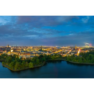 Lais Puzzle - Atemberaubende Lichter der Stadt, weites Kopenhagen-Panorama bei Nacht - 2.000 Teile