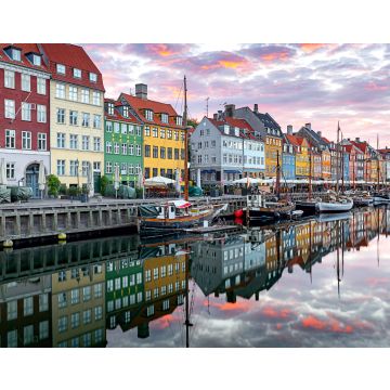 Lais Puzzle - Kopenhagen. Nyhavn-Kanal, bunte Häuser und Stadtmauer bei Sonnenaufgang - 40, 100, 200, 500, 1.000 & 2.000 Teile