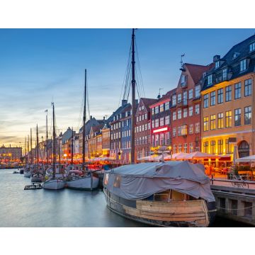 Lais Puzzle - Nyhavn Wahrzeichen bei Nacht in Kopenhagen, Dänemark - 40, 100, 200, 500, 1.000 & 2.000 Teile