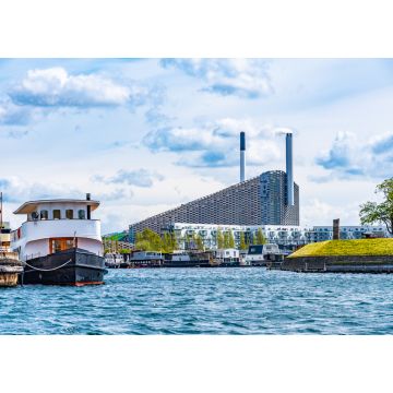 Lais Puzzle - Blick auf die Fabrik Amager Bakke mit der Skipiste auf dem Dach in Kopenhagen, Dänemark - 1.000 Teile