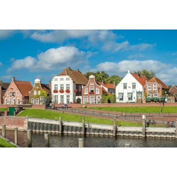 Lais Puzzle - Historische Häuserfassaden in der Sielstraße im Fischereihafen von Greetsiel, Niedersachsen, Deutschland - 2.000 Teile