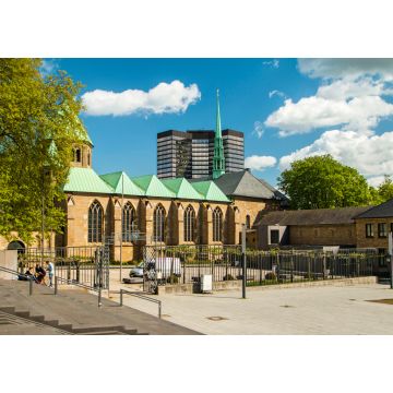 Lais Puzzle - Dom in Essen, Deutschland, und moderner Büroturm, Stadtsilhouette - 1.000 Teile