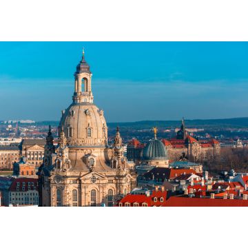 Lais Puzzle - Frauenkirche und Glaskuppel der Akademie der Bildenden Künste oder Zitronenpresse und Dächer des alten Dresden, Sachsen, Deutschland - 2.000 Teile