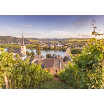 Lais Puzzle - Blick auf Mosel und Weinberge in Deutschland Piesport - 1.000 Teile