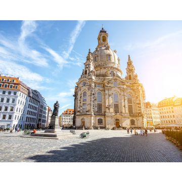 Lais Puzzle - Blick auf den Hauptplatz der Stadt mit der berühmten Frauenkirche bei Sonnenaufgang in Dresden, Deutschland - 40, 100, 200, 500, 1.000 & 2.000 Teile