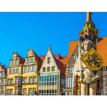 Lais Puzzle - Bunte Fassaden mit Bremer Roland-Statue in Bremen - 40, 100, 200, 500, 1.000 & 2.000 Teile