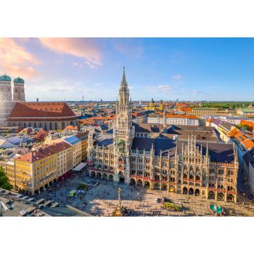 Lais Puzzle - Skyline von München mit Rathaus am Marienplatz - 1.000 Teile