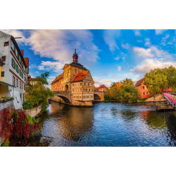 Lais Puzzle - Beeindruckender Panoramablick auf das historische Stadtzentrum von Bamberg, Deutschland. UNESCO Weltkulturerbe - 2.000 Teile