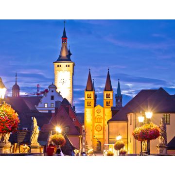 Lais Puzzle - Alte Mainbrücke über den Main und malerische Türme in der Altstadt von Würzburg - 40, 100, 200, 500, 1.000 & 2.000 Teile