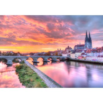 Lais Puzzle - Regensburger Brücke über die Donau - 1.000 Teile