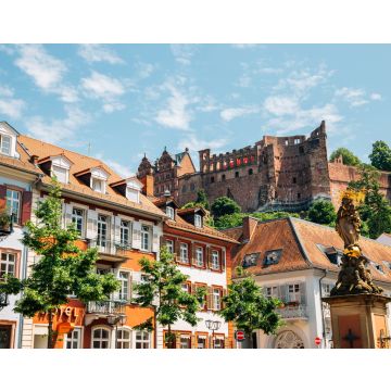Lais Puzzle - Altstädter Kornmarkt und Heidelberger Schloss in Heidelberg, Deutschland - 40, 100, 200, 500, 1.000 & 2.000 Teile