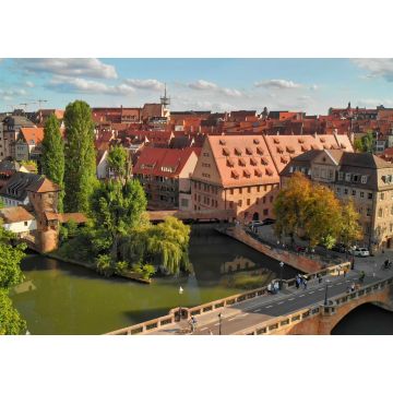 Lais Puzzle - Schöne Luftaufnahme der mittelalterlichen Stadtsilhouette von Nürnberg im Sommer, Deutschland - 1.000 Teile
