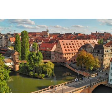 Lais Puzzle - Schöne Luftaufnahme der mittelalterlichen Stadtsilhouette von Nürnberg im Sommer, Deutschland - 2.000 Teile