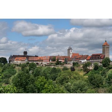 Lais Puzzle - Blick auf das Dorf Waldenburg mit Schloss und mittelalterlichen Türmen - 2.000 Teile