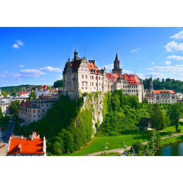 Lais Puzzle - Sigmaringen, Deutschland: Panorama der Stadt mit dem Schloss im Zentrum - 1.000 Teile