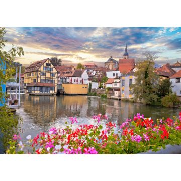 Lais Puzzle - Bamberg. Blick auf die Altstadt von Bamberg mit Brücken über die Regnitz - 1.000 Teile
