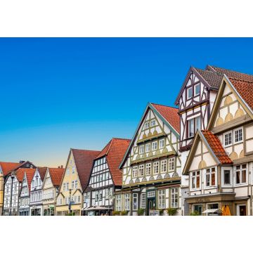 Lais Puzzle - malerische alte Fachwerkhäuser in der Stadt Detmold in der Lippe Region in Deutschland - 1.000 Teile