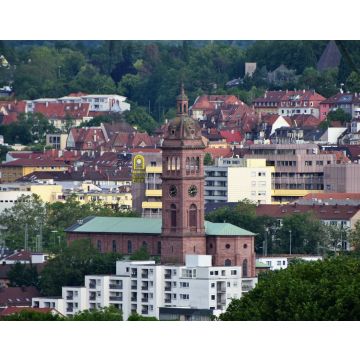 Lais Puzzle - Blick auf die St. Franziskuskirche in Pforzheim - 40, 100, 200, 500, 1.000 & 2.000 Teile