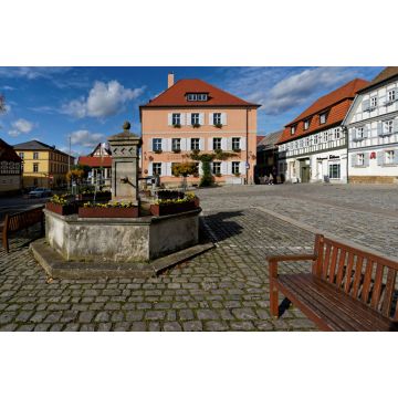 Lais Puzzle - Altstadt von Hofheim in Unterfranken, Landkreis Haßfurt, Naturpark Haßberge, Unterfranken, Franken, Bayern - 2.000 Teile
