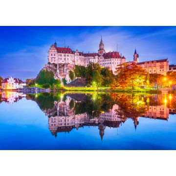 Lais Puzzle - Sigmaringen, Deutschland. Baden-Württemberg und königliches Schloss Sigmaringen auf dem Felsen über dem Donauufer - 1.000 Teile