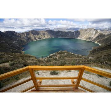 Lais Puzzle - Laguna Quilotoa in Ecuador von der Aussichtsplattform aus gesehen - 2.000 Teile
