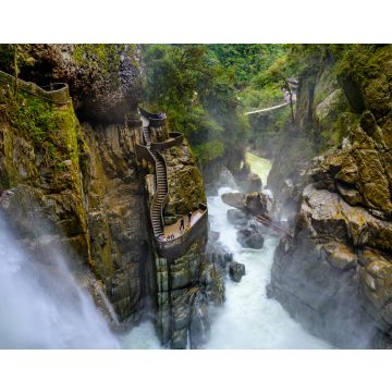 Lais Puzzle - Luftaufnahme des Del-Diablo-Wasserfalls in Banos, Ecuador - 40, 100, 200, 500, 1.000 & 2.000 Teile