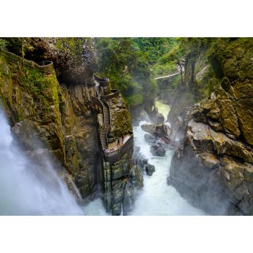 Lais Puzzle - Luftaufnahme des Del-Diablo-Wasserfalls in Banos, Ecuador - 1.000 Teile