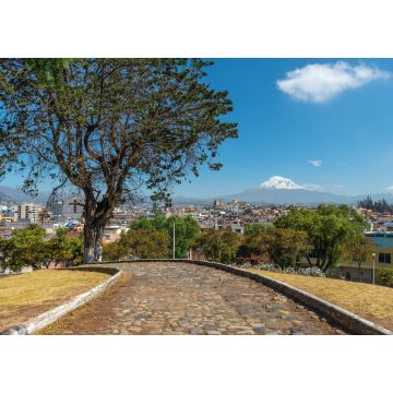Lais Puzzle - Die Stadt Riobamba mit dem Vulkan Chimborazo im Hintergrund, Ecuador - 1.000 Teile