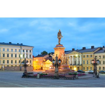 Lais Puzzle - Alexander-II-Denkmal auf dem Senatsplatz mit der Universität von Helsinki, Finnland - 2.000 Teile