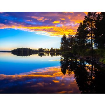 Lais Puzzle - Sommernachtssonnenuntergang von Sotkamo, Finnland - 40, 100, 200, 500, 1.000 & 2.000 Teile