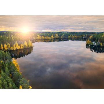 Lais Puzzle - Harvinjarvi See in Finnland. Finnische Natur. Schöner goldener Herbst - 1.000 Teile