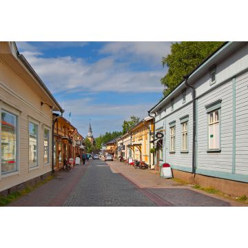 Lais Puzzle - Straße in der Altstadt von Rauma. Rauma ist einer der ältesten Häfen Finnlands und UNESCO-Weltkulturerbe - 2.000 Teile